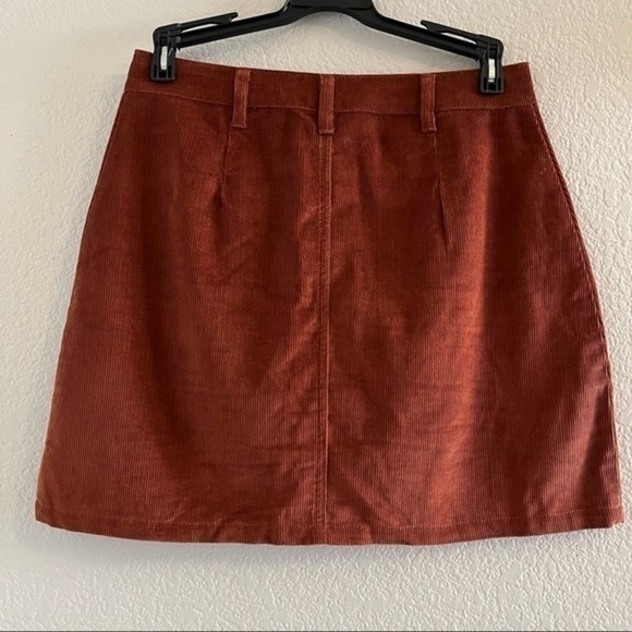 BUTTON THROUGH CORD MINI
SKIRT - Picture 2 of 4